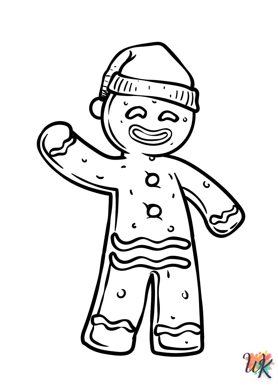 coloriage Gingerbread  pour enfant de 3 ans