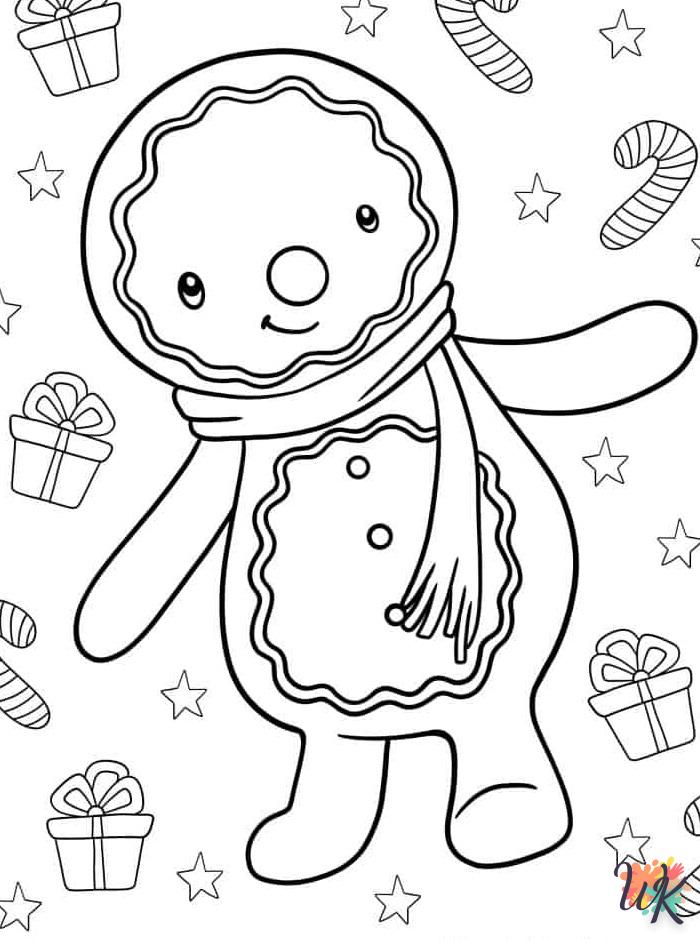 coloriage Gingerbread  pour enfants à imprimer