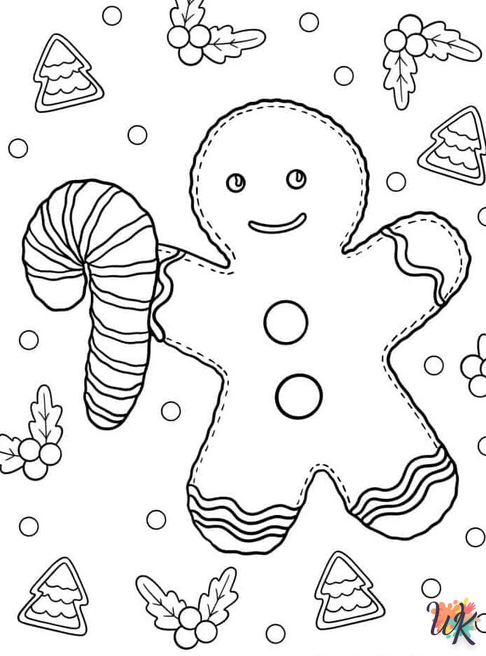 coloriage Gingerbread  à imprimer pour enfant de 8 ans 1