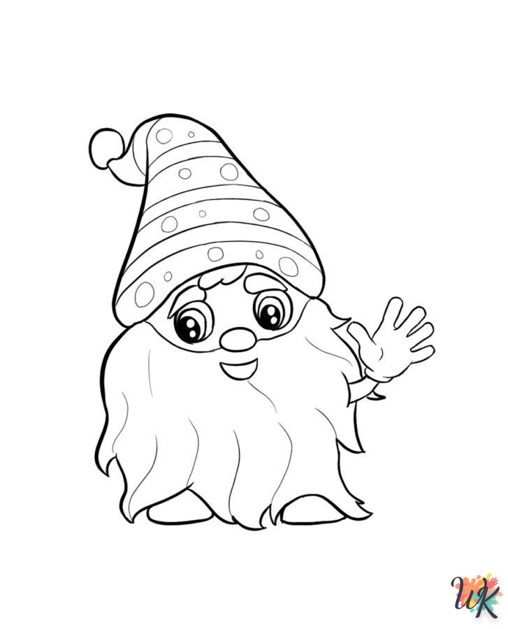 coloriage Gnomes de Noël  en ligne adulte gratuit