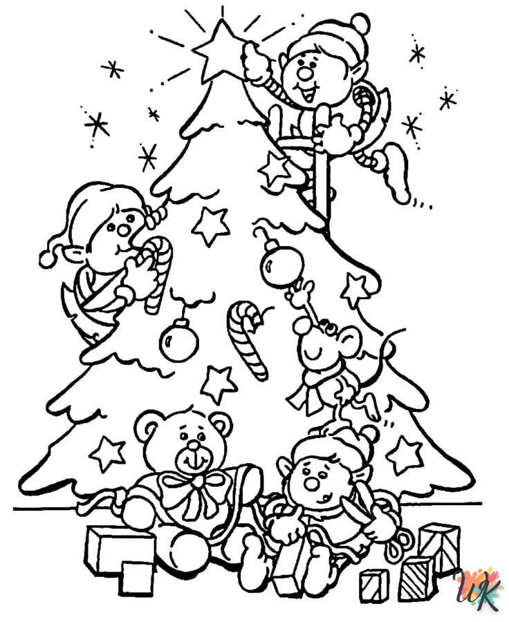 coloriage Gnomes de Noël  à imprimer pdf 1