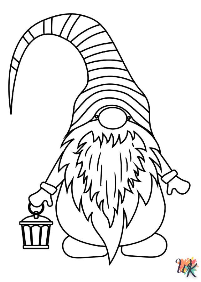 coloriage Gnomes de Noël  à colorier en ligne gratuit