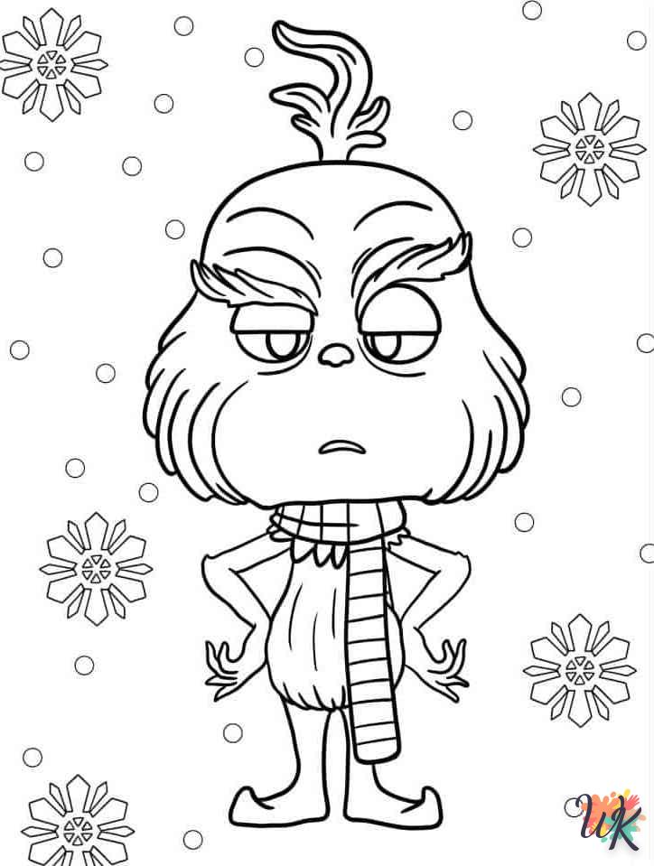 coloriage Grinch  à imprimer pour enfant de 2 ans