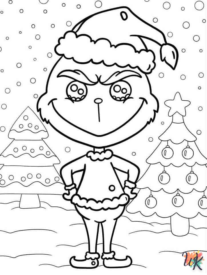 image de coloriage Grinch  pour enfant