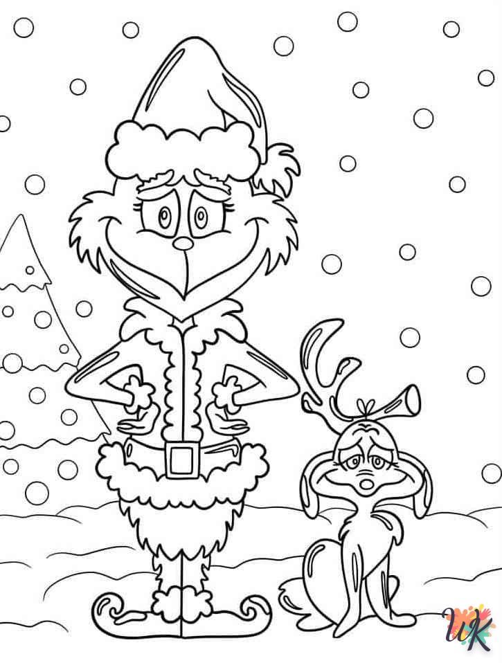 image pour coloriage Grinch  enfant