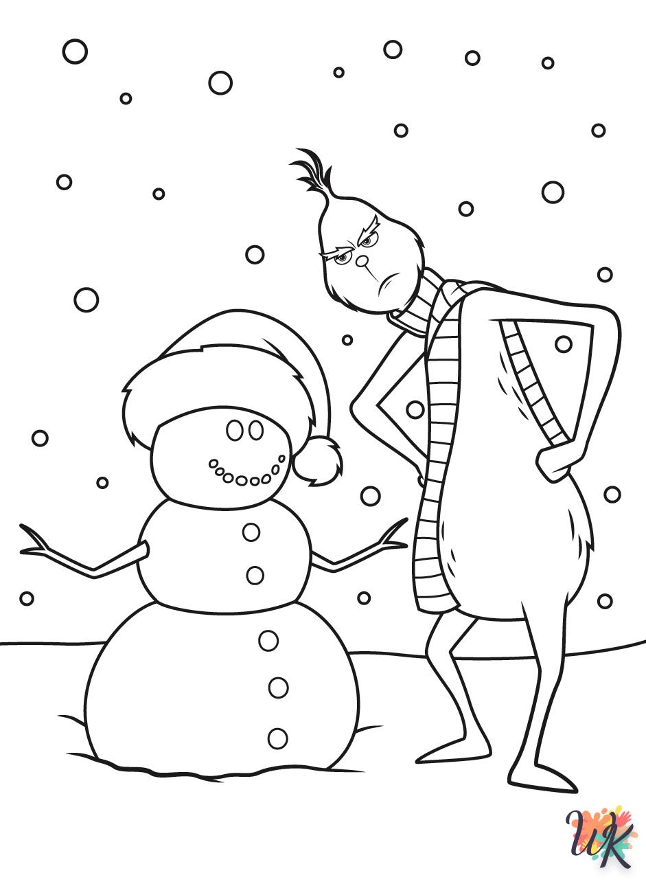 coloriage Grinch  à imprimer pour enfants