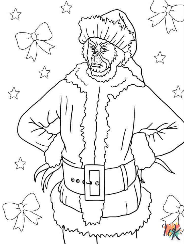 coloriage Grinch  bebe animaux a imprimer gratuit