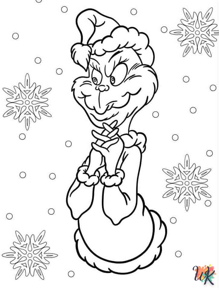 coloriage Grinch  pour enfants a imprimer 2