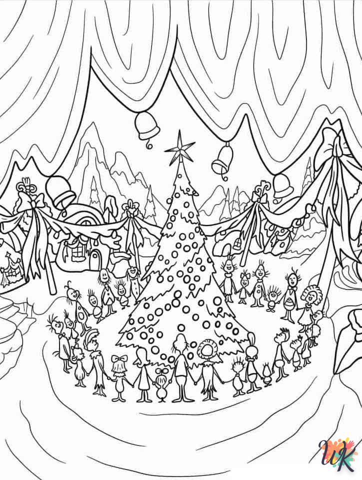 coloriage Grinch  pour enfant a imprimer