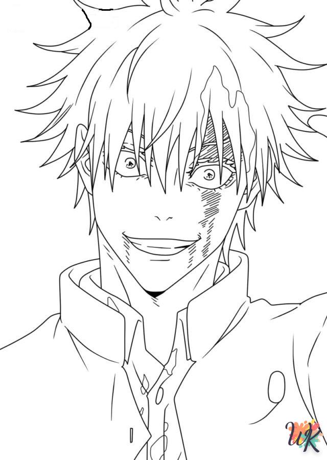 coloriage Jujutsu Kaisen  pour enfants a imprimer gratuit