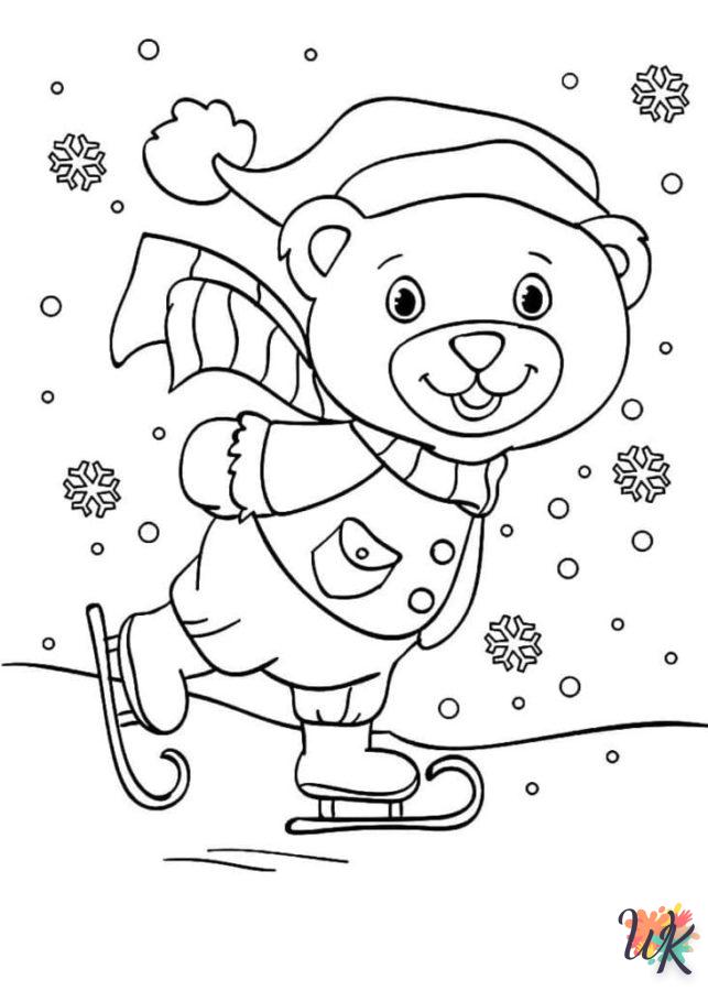 coloriage Noël Mignon  pour enfants a imprimer gratuit