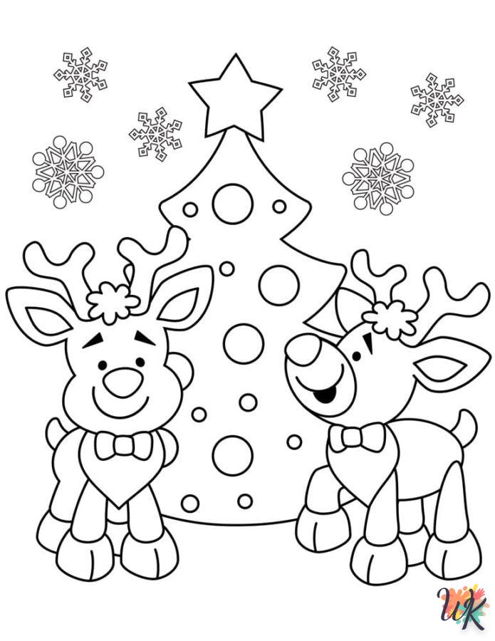 coloriage Noël Mignon  a dessiner et imprimer