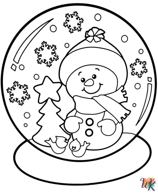 coloriage Noël Mignon  enfant 3 ans a imprimer