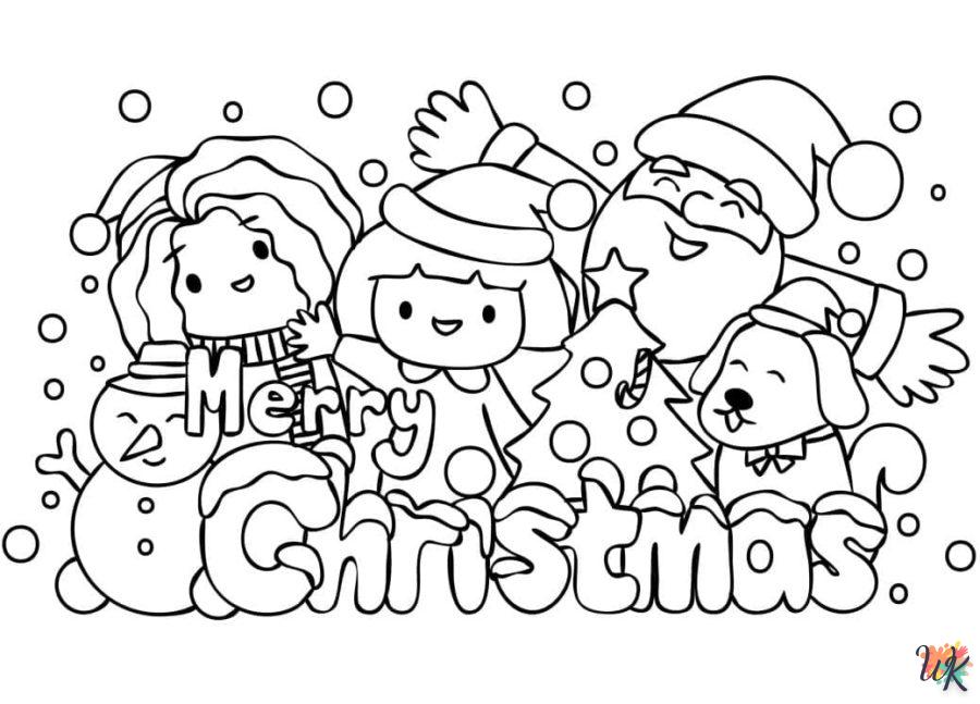 coloriage Noël Mignon  en ligne à imprimer