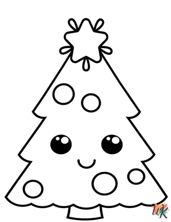 coloriage Noël Mignon  pour enfant de 6 ans 1
