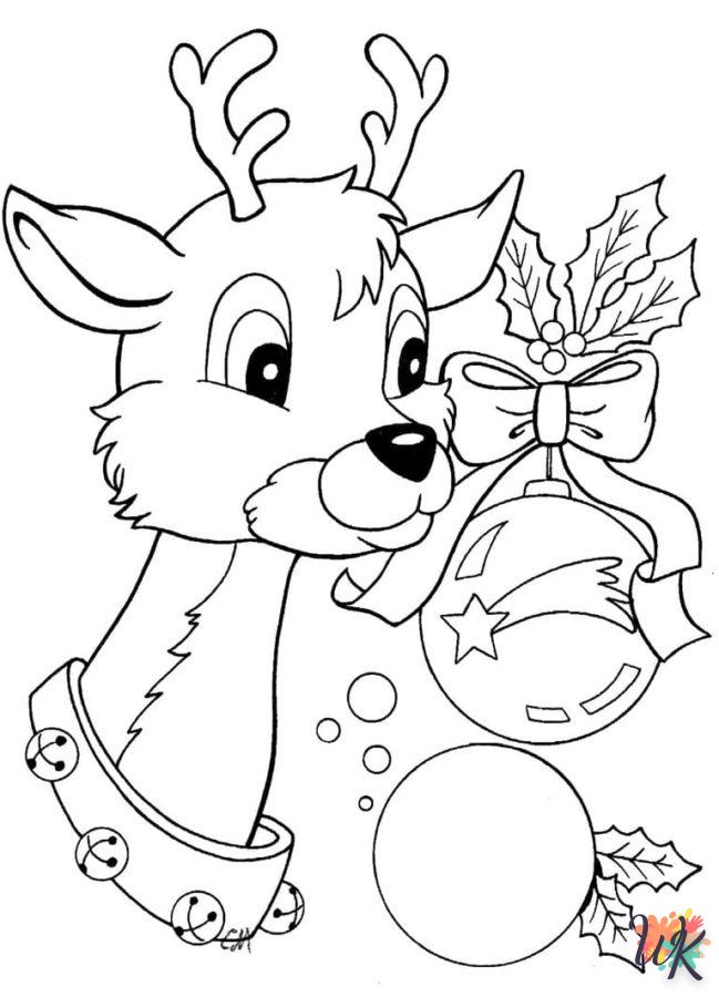 coloriage Noël Mignon  d'enfant a imprimer