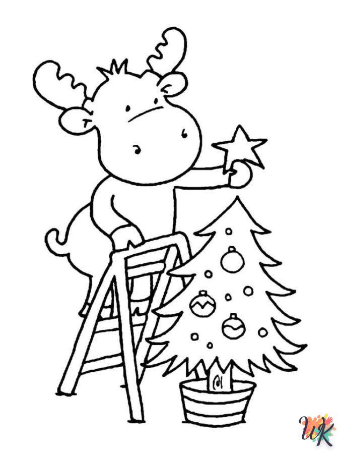 coloriage Noël Mignon  gratuit à imprimer