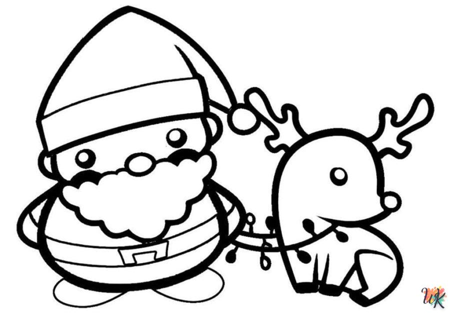 coloriage Noël Mignon  en ligne adulte gratuit