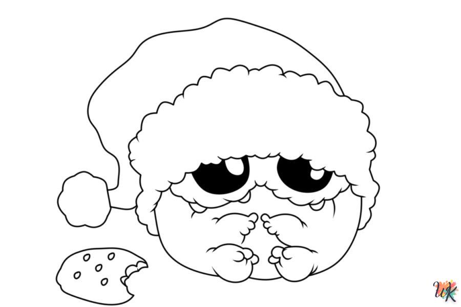 coloriage Noël Mignon  gratuit à imprimer