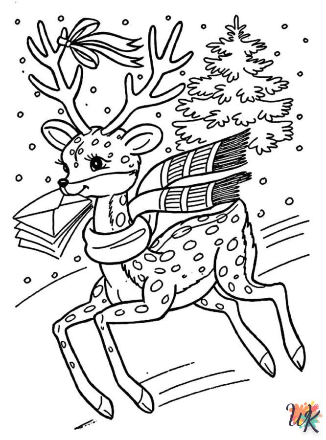 coloriage Noël Mignon  pour lutter contre le stress