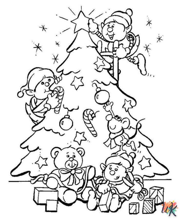 coloriage Noël Mignon  7 ans en ligne gratuit à imprimer