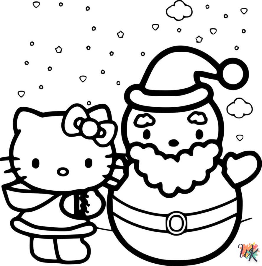 coloriage Noël Mignon  a imprimer pour enfant de 4 ans