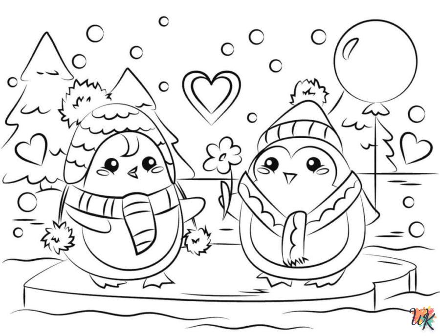 coloriage Noël Mignon  en ligne gratuit pour 12 ans 1