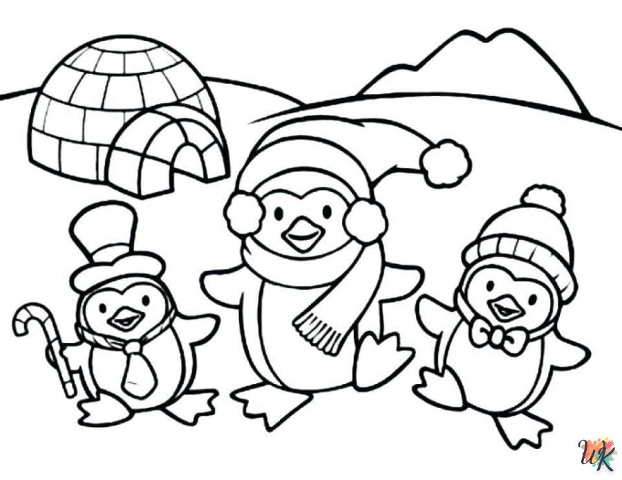 coloriage Noël Mignon  pour enfant de 5 ans