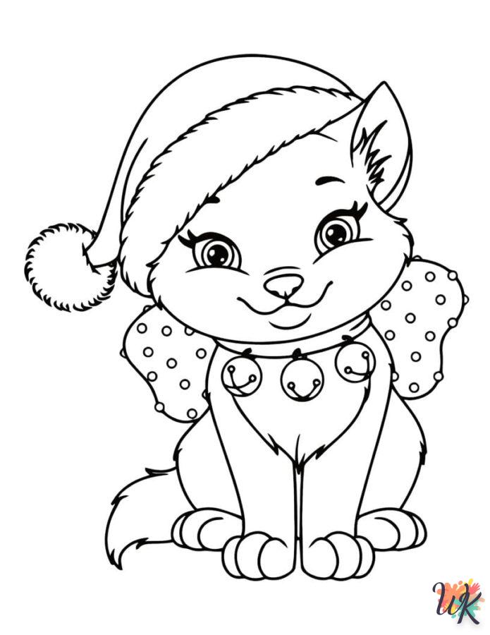coloriage Noël Mignon  à imprimer pour enfant de 2 ans