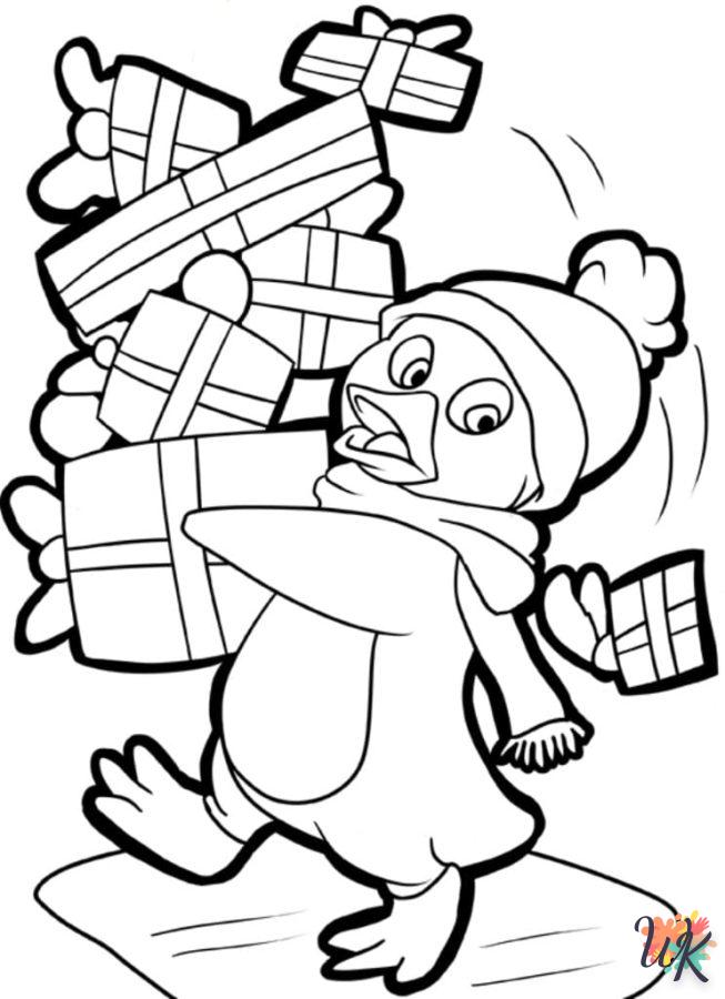 coloriage Noël Mignon  et decoupage a imprimer gratuit