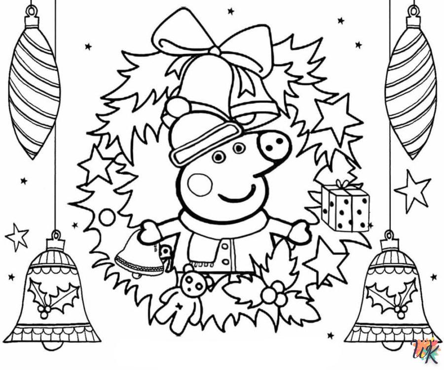 coloriage Noël Mignon  d'enfant a imprimer 1