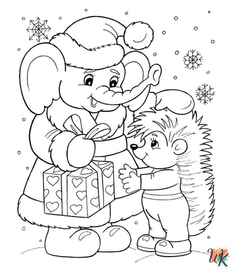 coloriage Noël Mignon  pour bebe a imprimer