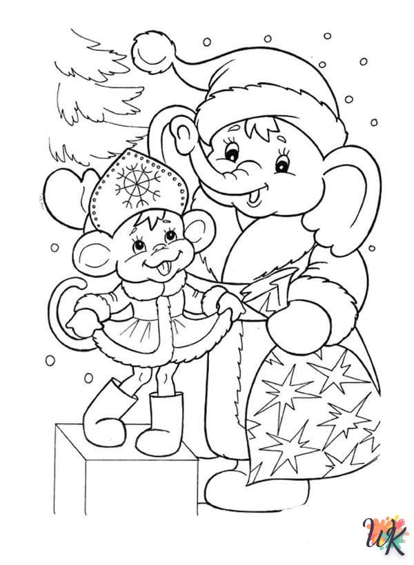 coloriage Noël Mignon  en ligne avengers gratuit 1