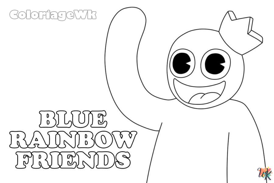 coloriage Rainbow Friends  en ligne avengers gratuit