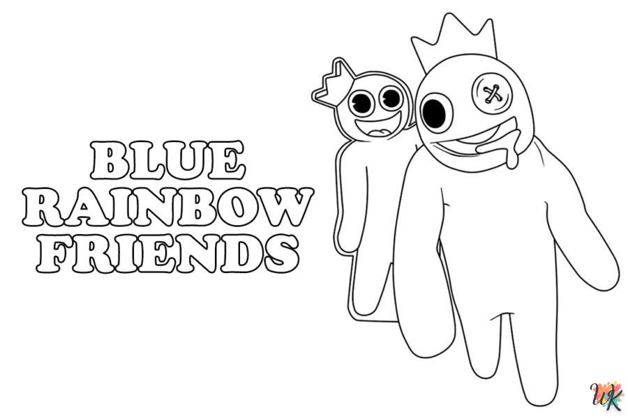 coloriage Rainbow Friends  pour enfant de 5 ans