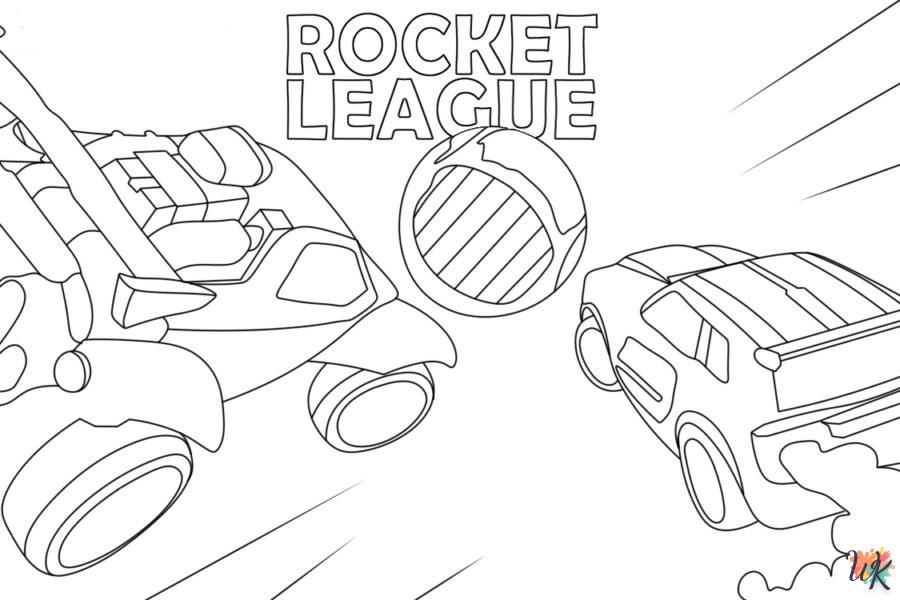 coloriage Rocket League  à imprimer pour enfants