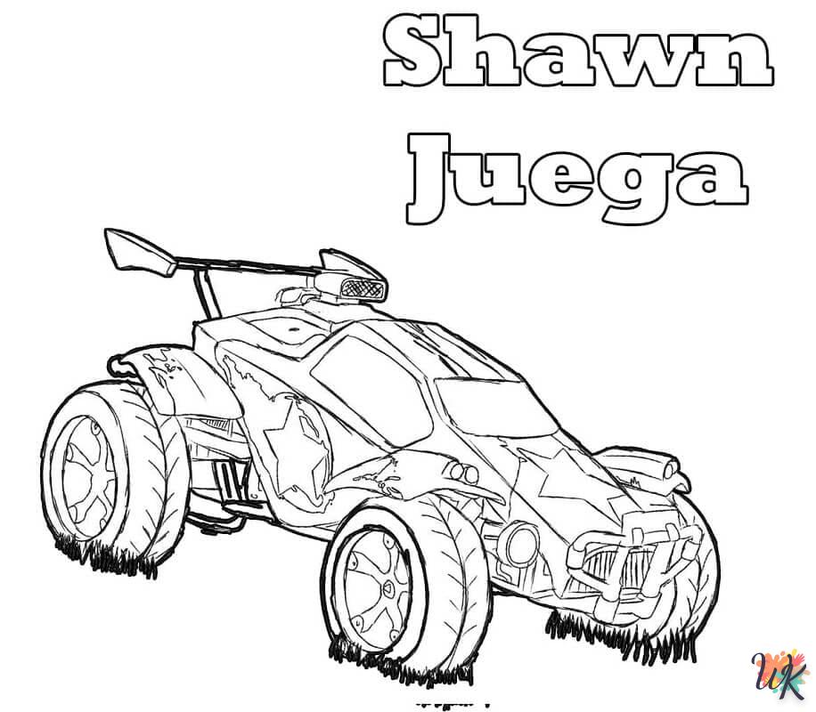 coloriage Rocket League  en ligne 8 ans