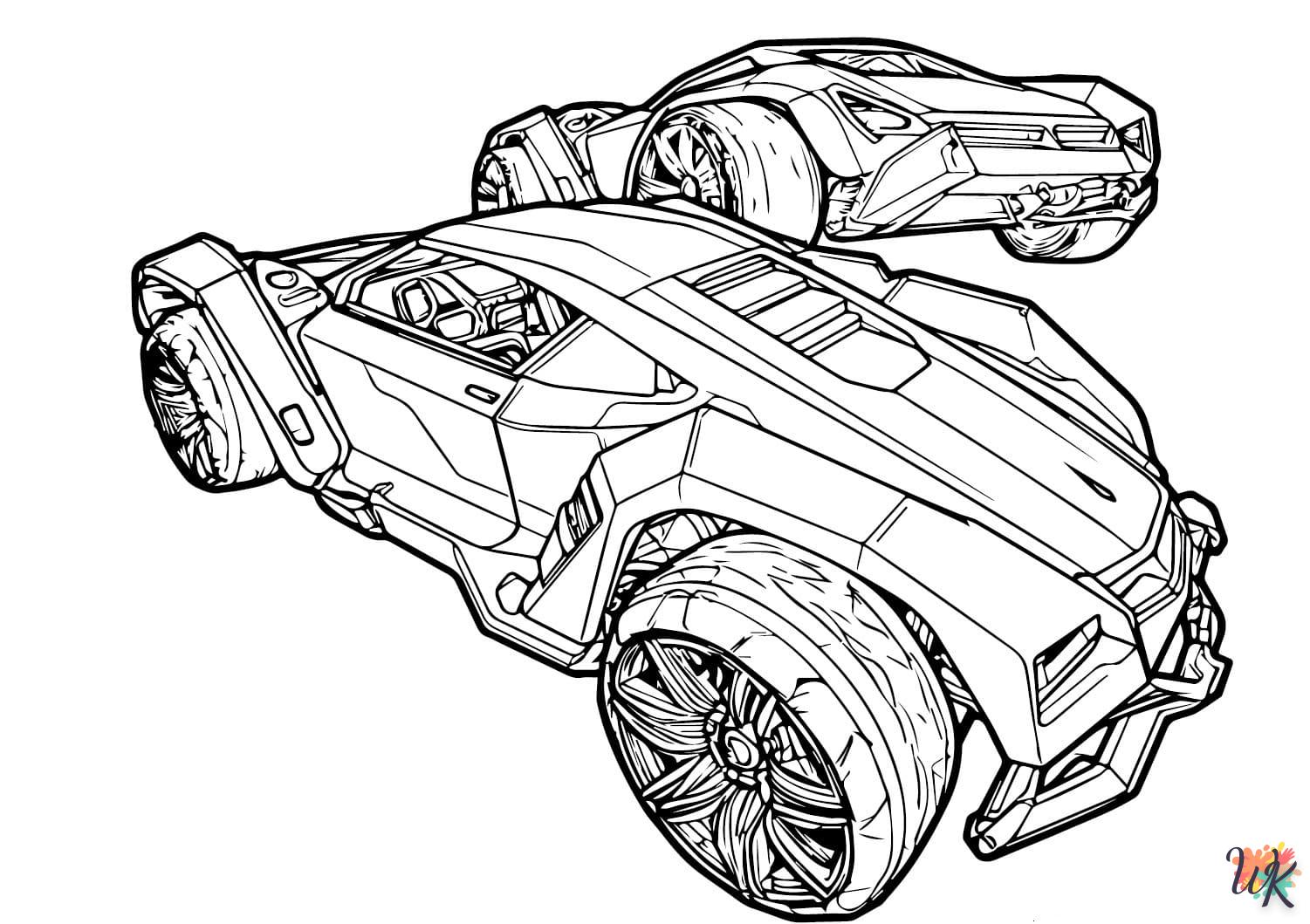 coloriage Rocket League  à imprimer pdf gratuit