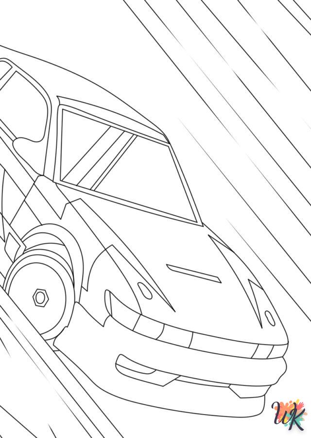 coloriage Rocket League  pour enfant de 3 ans