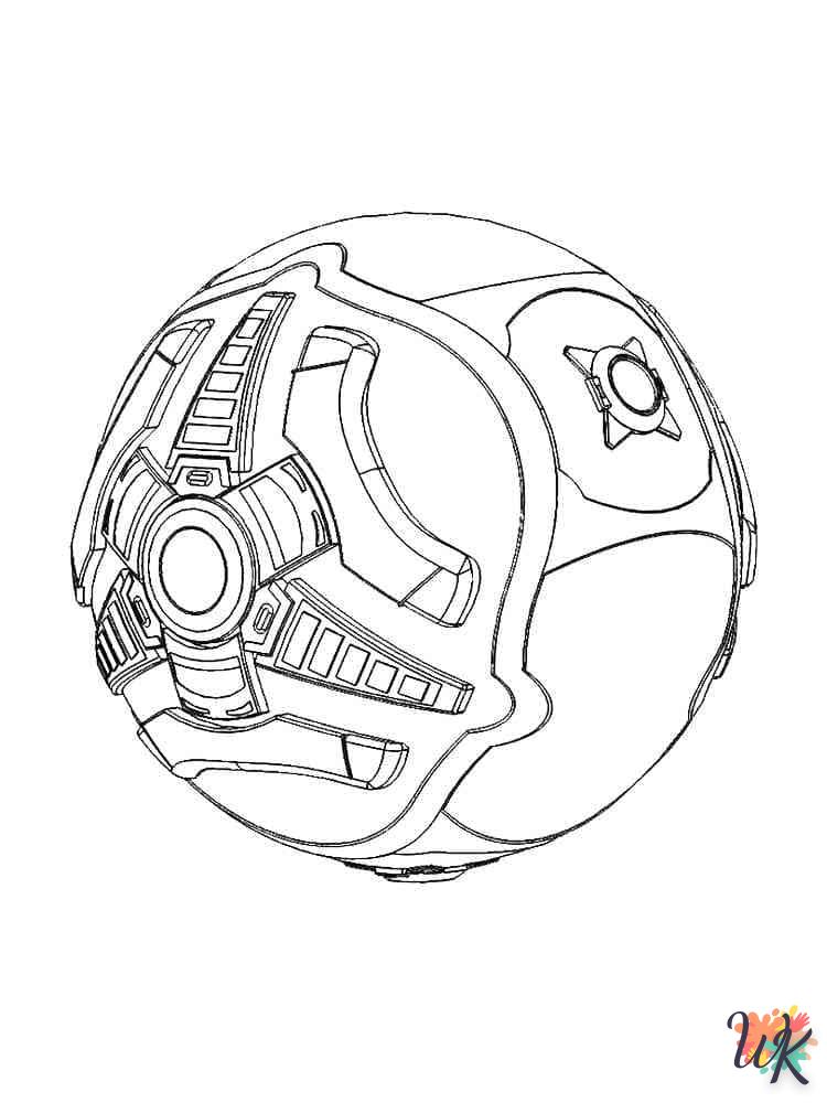 coloriage Rocket League  a dessiner en ligne