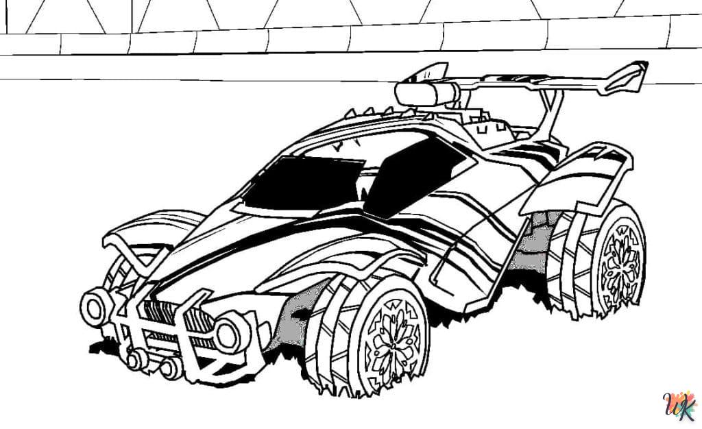 coloriage Rocket League  à imprimer pdf gratuit 1