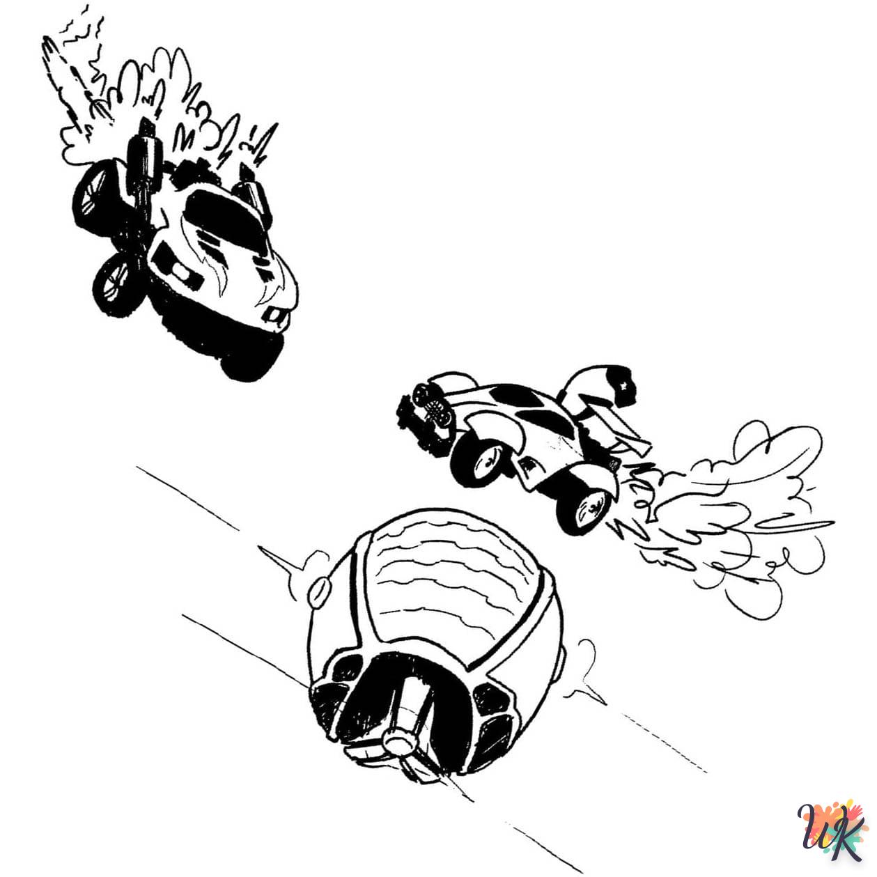 coloriage Rocket League  a dessiner et imprimer 1