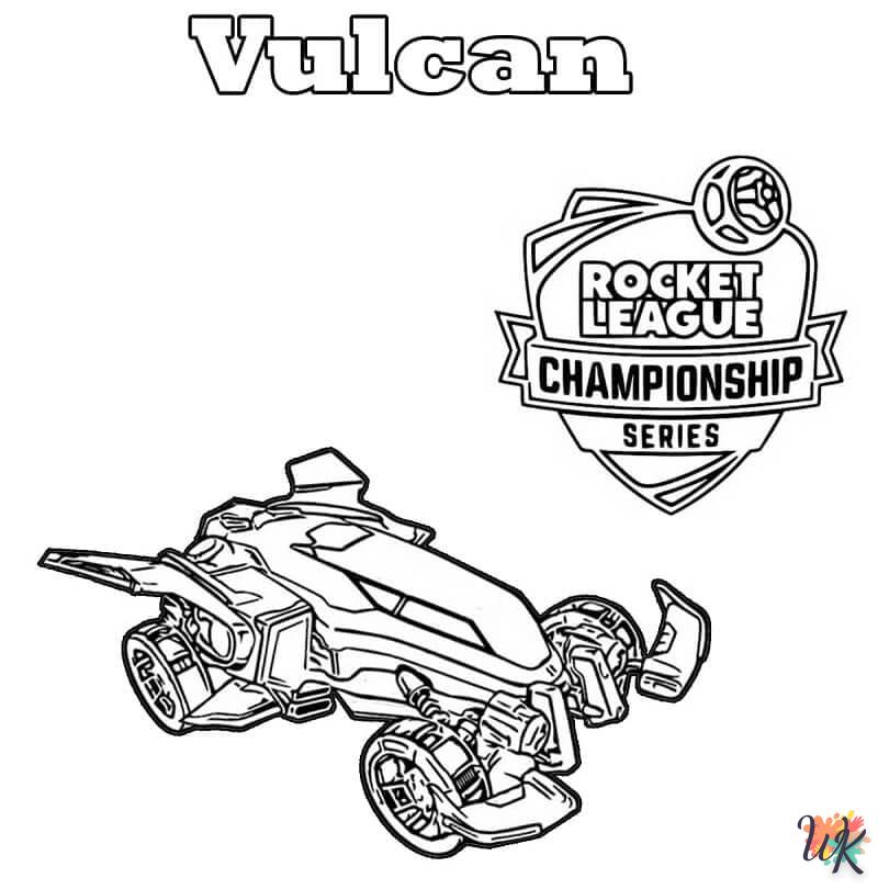 coloriage Rocket League  bebe à imprimer gratuit 1