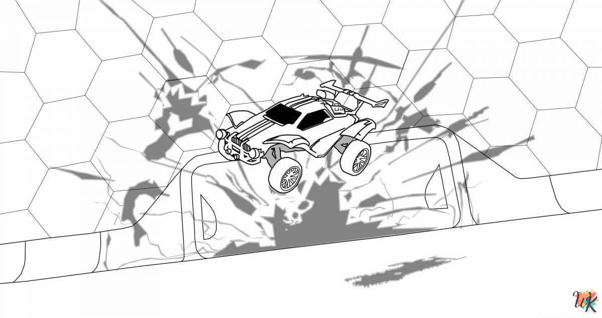 coloriage Rocket League  a imprimer gratuitement