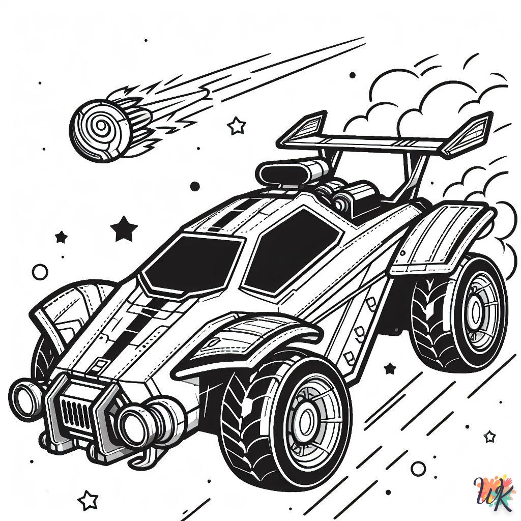 coloriage Rocket League  pour bebe a imprimer