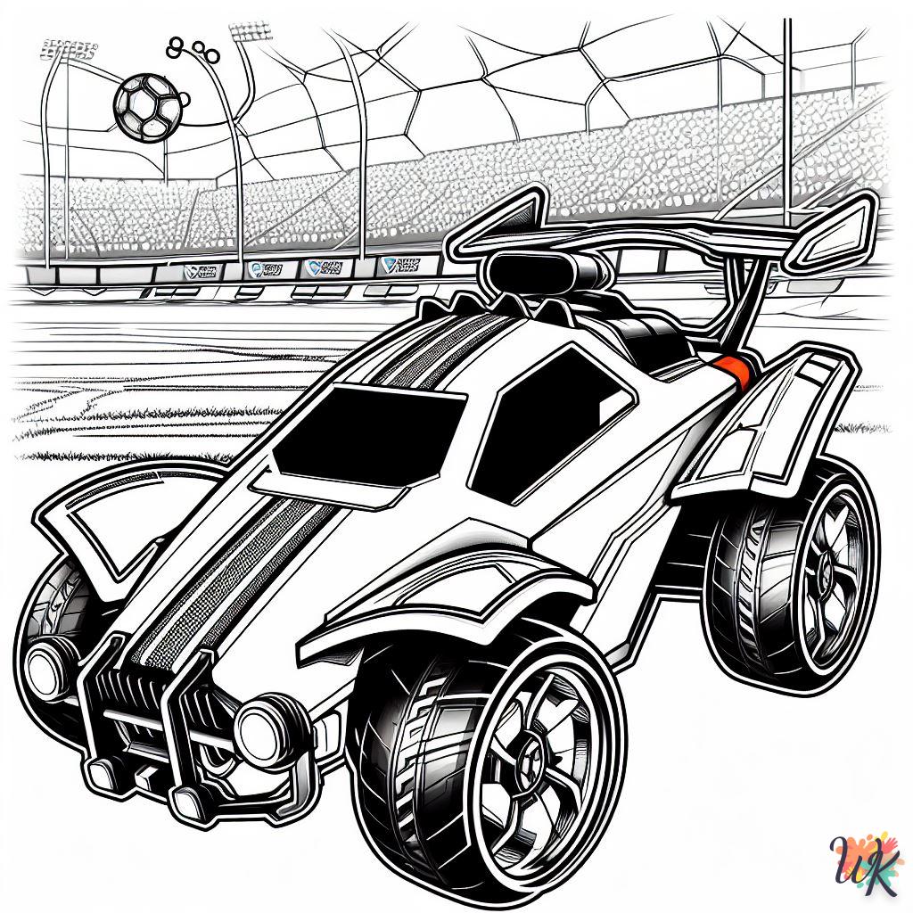 coloriage Rocket League  licorne en ligne gratuit à imprimer 1