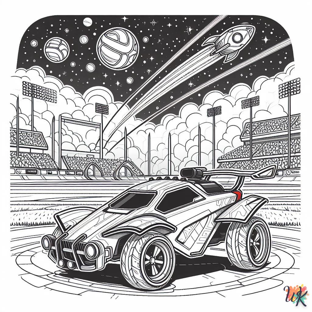 coloriage Rocket League  pour enfant de 6 ans