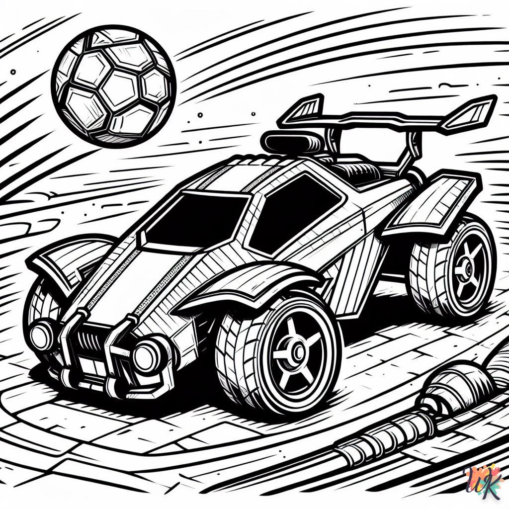 coloriage Rocket League  pour enfant a imprimer gratuit