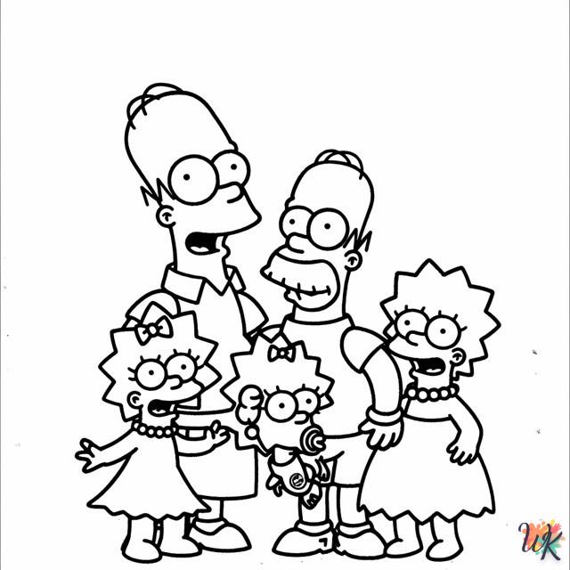 coloriage Simpson  a dessiner et imprimer