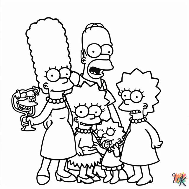 télécharger coloriage Simpson  gratuit